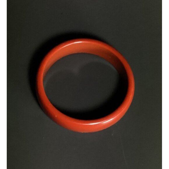 Vintage1960s Mod Rust Brown Lucite Bangle Bracelet Minimalist **READ** - Picture 7 of 7